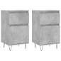 vidaXL Aparadores 2 uds madera de ingeniería gris hormigón 40x35x70 cm vidaXL Aparadores 2 uds madera de ingeniería gris hormigón 40x35x70 cm