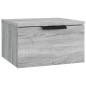 vidaXL Mesita de noche de pared 2 uds color gris Sonoma 34x30x20 cm vidaXL Mesita de noche de pared 2 uds color gris Sonoma 34x30x20 cm