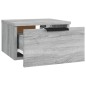 vidaXL Mesita de noche de pared 2 uds color gris Sonoma 34x30x20 cm vidaXL Mesita de noche de pared 2 uds color gris Sonoma 34x30x20 cm