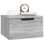 vidaXL Mesita de noche de pared 2 uds color gris Sonoma 34x30x20 cm vidaXL Mesita de noche de pared 2 uds color gris Sonoma 34x30x20 cm