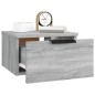 vidaXL Mesita de noche de pared 2 uds color gris Sonoma 34x30x20 cm vidaXL Mesita de noche de pared 2 uds color gris Sonoma 34x30x20 cm