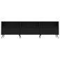 vidaXL Mueble de TV madera contrachapada negro 150x30x44,5 cm vidaXL Mueble de TV madera contrachapada negro 150x30x44,5 cm