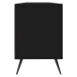 vidaXL Mueble de TV madera contrachapada negro 150x30x44,5 cm vidaXL Mueble de TV madera contrachapada negro 150x30x44,5 cm