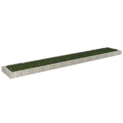 vidaXL Arriate de gaviones de acero 600x100x20 cm