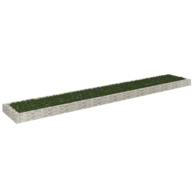 vidaXL Arriate de gaviones de acero 600x100x20 cm