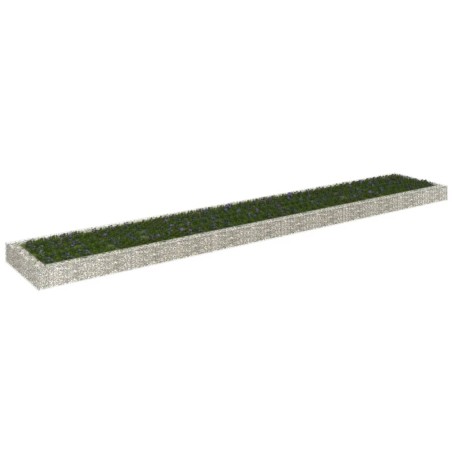 vidaXL Arriate de gaviones de acero 600x100x20 cm