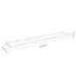 vidaXL Arriate de gaviones de acero 600x100x20 cm
