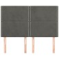vidaXL Cabeceros 4 unidades terciopelo gris oscuro 72x5x78/88 cm vidaXL Cabeceros 4 unidades terciopelo gris oscuro 72x5x78/88 cm