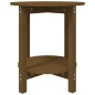 vidaXL Mesa de centro de madera maciza de pino marrón miel Ø55x60 cm vidaXL Mesa de centro de madera maciza de pino marrón miel Ø55x60 cm