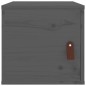 vidaXL Armarios de pared 2 uds madera maciza pino gris 31,5x30x30 cm vidaXL Armarios de pared 2 uds madera maciza pino gris 31,5x30x30 cm