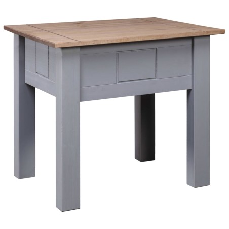 vidaXL Mesita de noche madera pino estilo Panamá gris 50,5x50,5x52,5cm