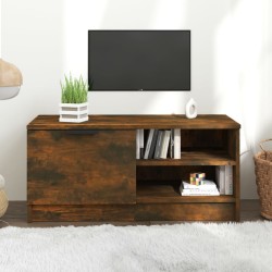 vidaXL Mueble para TV madera contrachapada roble ahumado 80x35x36,5 cm