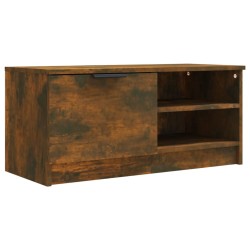 vidaXL Mueble para TV madera contrachapada roble ahumado 80x35x36,5 cm