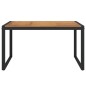 vidaXL Mesa de jardín con patas en U madera maciza acacia 148x80x75 cm