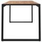 vidaXL Mesa de jardín con patas en U madera maciza acacia 148x80x75 cm