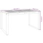 vidaXL Mesa de jardín con patas en U madera maciza acacia 148x80x75 cm