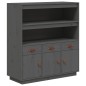 vidaXL Aparador alto madera maciza de pino gris 100x40x108,5 cm vidaXL Aparador alto madera maciza de pino gris 100x40x108,5 cm