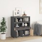 vidaXL Aparador alto madera maciza de pino gris 100x40x108,5 cm vidaXL Aparador alto madera maciza de pino gris 100x40x108,5 cm