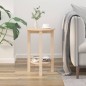 vidaXL Mesa de centro de madera maciza de pino Ø40x60 cm