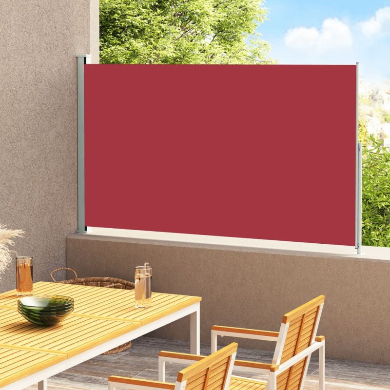 vidaXL Toldo lateral retráctil de jardín rojo 180x300 cm vidaXL Toldo lateral retráctil de jardín rojo 180x300 cm