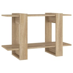 vidaXL Estantería/divisor de espacios color roble Sonoma 80x30x51 cm