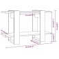 vidaXL Estantería/divisor de espacios color roble Sonoma 80x30x51 cm vidaXL Estantería/divisor de espacios color roble Sonoma 80x30x51 cm