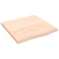 vidaXL Estante de pared madera maciza roble sin tratar 60x60x(2-4) cm vidaXL Estante de pared madera maciza roble sin tratar 60x60x(2-4) cm