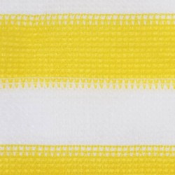 vidaXL Toldo para balcón HDPE amarillo y blanco 75x300 cm