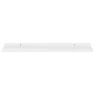 vidaXL Estantes de pared 2 unidades blanco brillo 80x9x3 cm