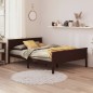 vidaXL Estructura de cama madera maciza pino marrón oscuro 140x200 cm vidaXL Estructura de cama madera maciza pino marrón oscuro 140x200 cm