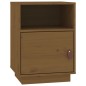 vidaXL Mesitas de noche 2 uds madera de pino marrón miel 40x34x55 cm vidaXL Mesitas de noche 2 uds madera de pino marrón miel 40x34x55 cm