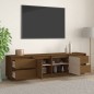 vidaXL Mueble de TV madera maciza de pino marrón miel 176x37x47,5 cm
