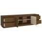 vidaXL Mueble de TV madera maciza de pino marrón miel 176x37x47,5 cm