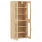 vidaXL Aparador alto madera contrachapada color roble 69,5x34x180 cm