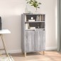 vidaXL Aparador alto de madera contrachapada gris Sonoma 60x36x110 cm vidaXL Aparador alto de madera contrachapada gris Sonoma 60x36x110 cm