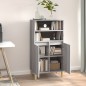 vidaXL Aparador alto de madera contrachapada gris Sonoma 60x36x110 cm vidaXL Aparador alto de madera contrachapada gris Sonoma 60x36x110 cm
