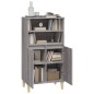 vidaXL Aparador alto de madera contrachapada gris Sonoma 60x36x110 cm vidaXL Aparador alto de madera contrachapada gris Sonoma 60x36x110 cm