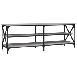 vidaXL Mueble para TV madera contrachapada gris Sonoma 140x40x50 cm