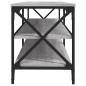 vidaXL Mueble para TV madera contrachapada gris Sonoma 140x40x50 cm