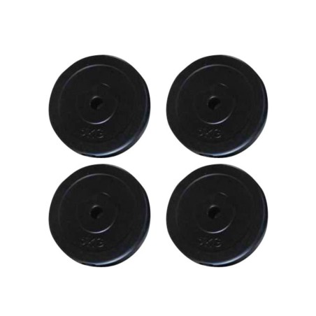 vidaXL Discos de pesas 4 unidades 20 kg