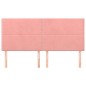 vidaXL Cabeceros 4 unidades de terciopelo rosa 90x5x78/88 cm vidaXL Cabeceros 4 unidades de terciopelo rosa 90x5x78/88 cm