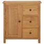 vidaXL Aparador de madera maciza de roble 70x35x75 cm