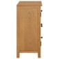 vidaXL Aparador de madera maciza de roble 70x35x75 cm