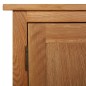 vidaXL Aparador de madera maciza de roble 70x35x75 cm