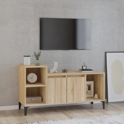 vidaXL Mueble para TV madera contrachapada roble Sonoma 100x35x55 cm