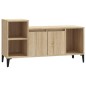 vidaXL Mueble para TV madera contrachapada roble Sonoma 100x35x55 cm vidaXL Mueble para TV madera contrachapada roble Sonoma 100x35x55 cm