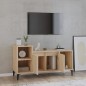 vidaXL Mueble para TV madera contrachapada roble Sonoma 100x35x55 cm vidaXL Mueble para TV madera contrachapada roble Sonoma 100x35x55 cm