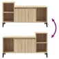 vidaXL Mueble para TV madera contrachapada roble Sonoma 100x35x55 cm vidaXL Mueble para TV madera contrachapada roble Sonoma 100x35x55 cm