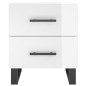 vidaXL Mesita noche 2 uds madera ingeniería blanco brillo 40x35x47,5cm vidaXL Mesita noche 2 uds madera ingeniería blanco brillo 40x35x47,5cm