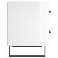 vidaXL Mesita noche 2 uds madera ingeniería blanco brillo 40x35x47,5cm vidaXL Mesita noche 2 uds madera ingeniería blanco brillo 40x35x47,5cm